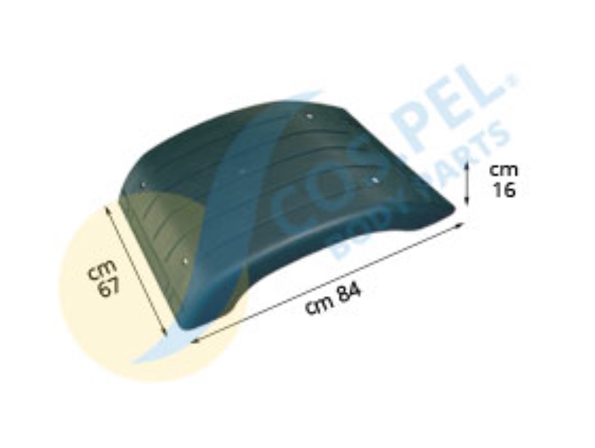 Blatník zadní - horní díl  L/P IVECO AD/AT/AS, Stralis