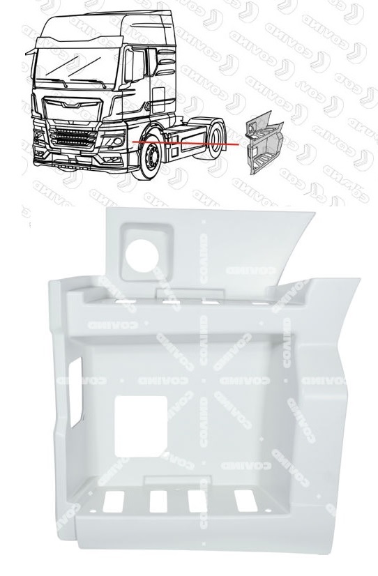 Schod kabiny L MAN TGX Euro 6 od 2021