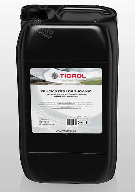 Olej motorový 10W-40 TIGROL Truck XTS5 LDF3, nákladní vozy, 20l