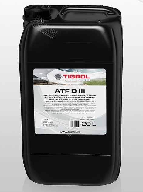 Olej převodový TIGROL ATF D III, automat, 20l