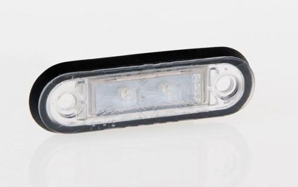 Svítilna poziční 12V/24V 0,6/1,2W 2xLED bílá, kabel 0,3m