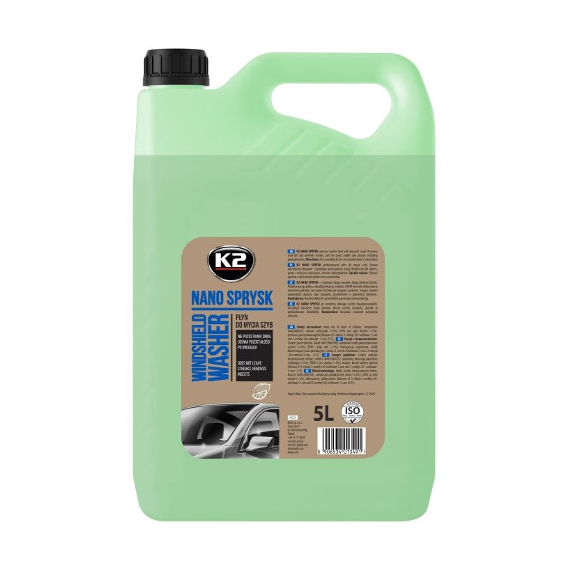 Kapalina letní do ostřikovačů K2 NANO SPRAY, 5 l