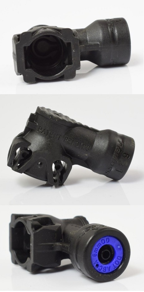 Rychlospojka 90° PA 6x1/14,8mm velikost S TEKALAN