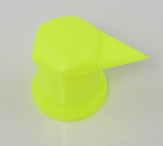 Kryt matice kola 30mm s indikátorem uvolnění - zelený plast