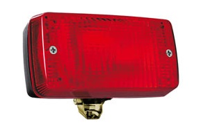 Svítilna mlhová 140x75x65 červená