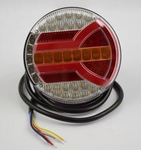 Svítilna zadní 12V/24V LED kombinovaná stop/směr/obrys/mlha/zpátečka/SPZ