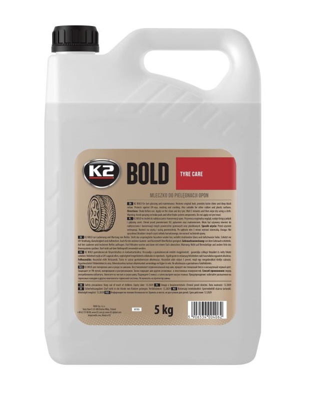 Přípravek na leštění a údržbu pneumatik K2 BOLD 5 kg