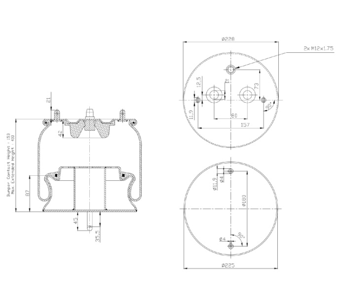 Vlnovec pérování  kompletní - plastový zvon PN SCANIA P,G,R,T/ 94,114,124,144,164