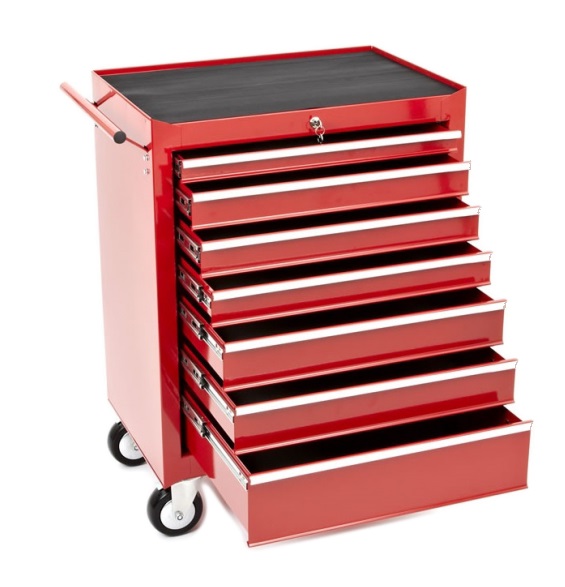 Vozík dílenský na nářadí 7 zásuvek - bez nářadí TORIN BIG RED 680x458x802