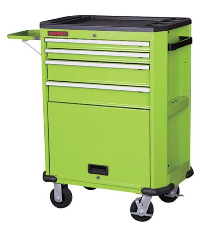 Vozík dílenský na nářadí 4 zásuvky + polička - bez nářadí TORIN BIG GREEN 698x445x864