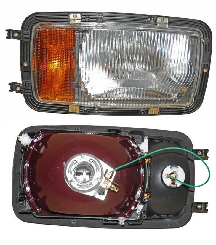 Světlomet hlavní se směrovým světlem /H4, P21W,T4W/ P MERCEDES NG