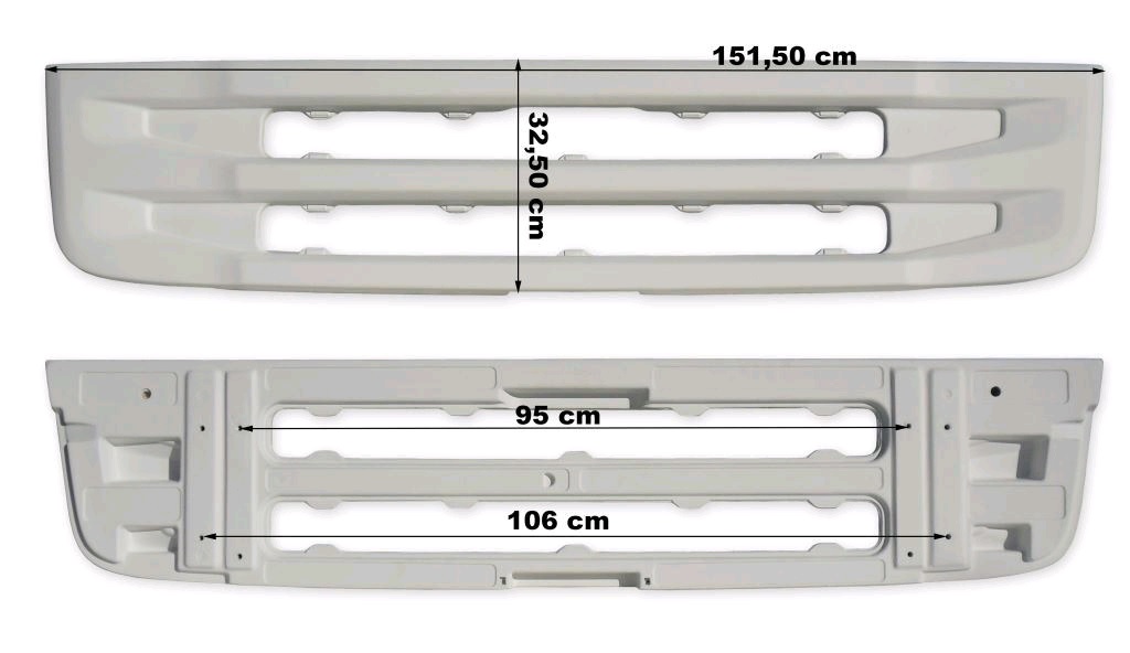 Maska přední - spodní díl 325x1515 SCANIA P,G,R,T, od 2010