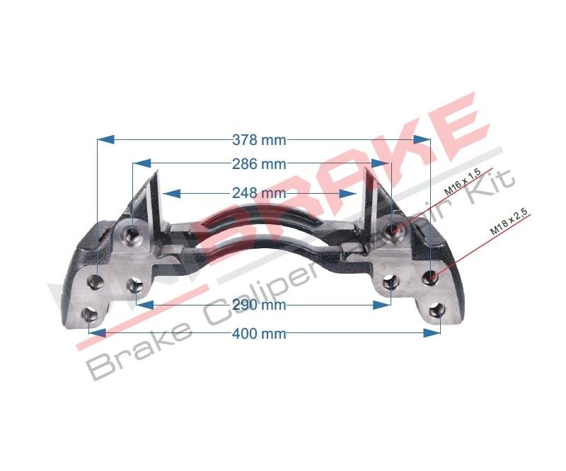 Sada opravárenská brzdového třmenu - držák desek KNORR DAF LF55, 75CF, 85CF, XF95, XF105