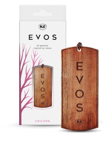 Osvěžovač vzduchu do auta K2 EVOS Unicorn, závěsná dřevěná destička