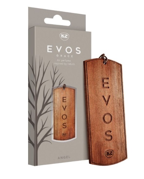 Osvěžovač vzduchu do auta K2 EVOS GRACE Angel, závěsná dřevěná destička