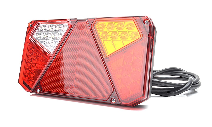 Svítilna zadní P 12V/24V LED /stop, poziční, zpátečka,mlha,směr/ bez osvětlení SPZ