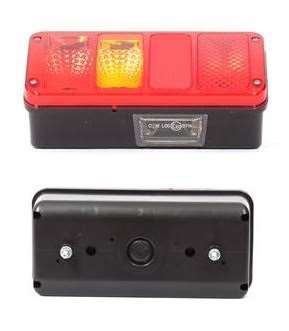 Svítilna zadní 4-dílná L s osvětlením SPZ