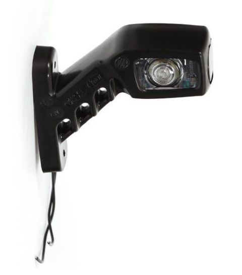 Svítilna poziční - tykadlo šikmá č/b/o LED P 12/24V krátká s kabelem 0,28m