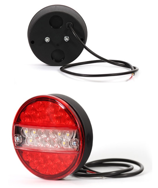 Svítilna zadní 3-dílná 24V LED couvání/ mlhovka, kabel 2,0 m