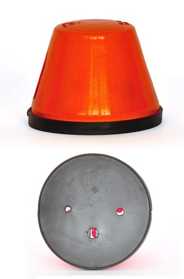 Svítilna zadní - směrová 12V/24V žárovka, oranžová, bez kabelu