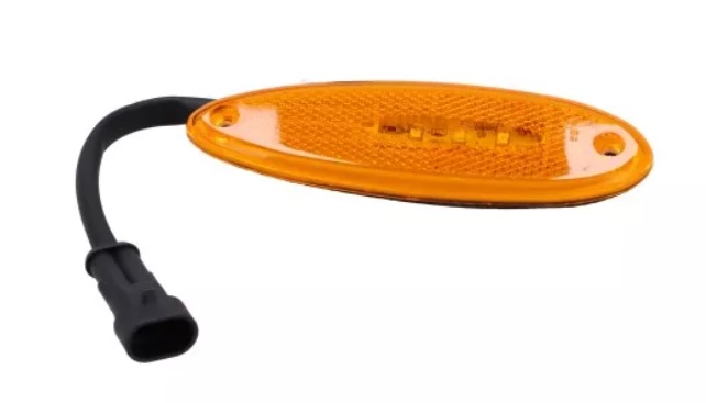 Svítilna poziční 24V 3xLED, žlutá, kabel 21cm SCANIA Bus Irizar