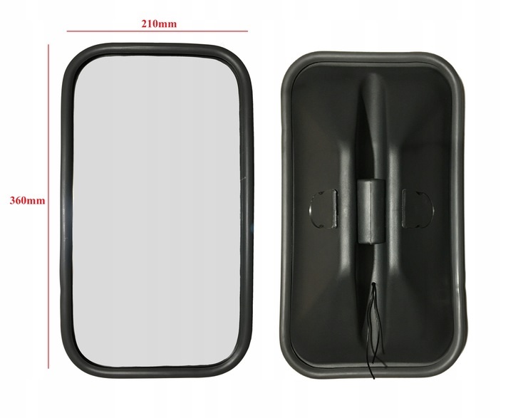 Zrcadlo hlavní 24V 438x205 manuální nastavení L/P IVECO E.Cargo