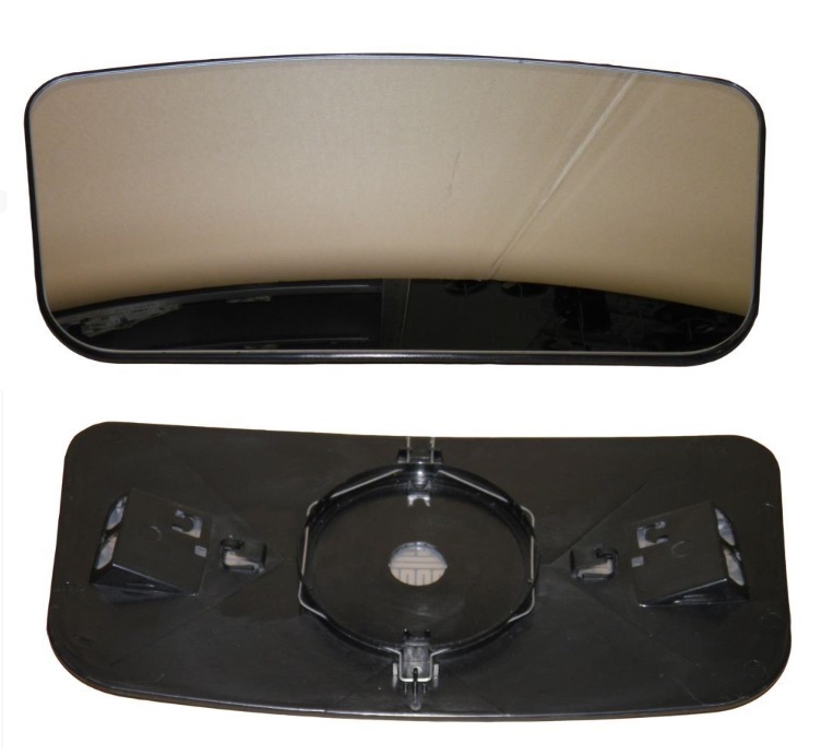 Sklo zrcadla hlavního 24V R1200 432x200x20 L/P SCANIA P,R,T, 114, 124, 